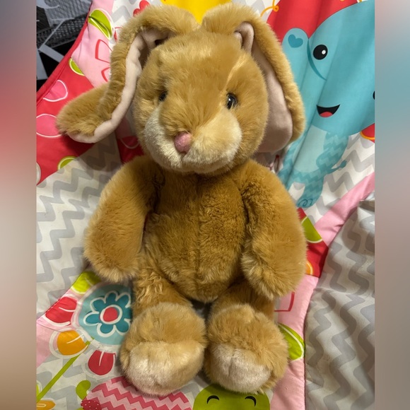 Russ Other - Rare Russ Berrie Peaches Rabbit Soft Plush Toy 12” Easter Bunny